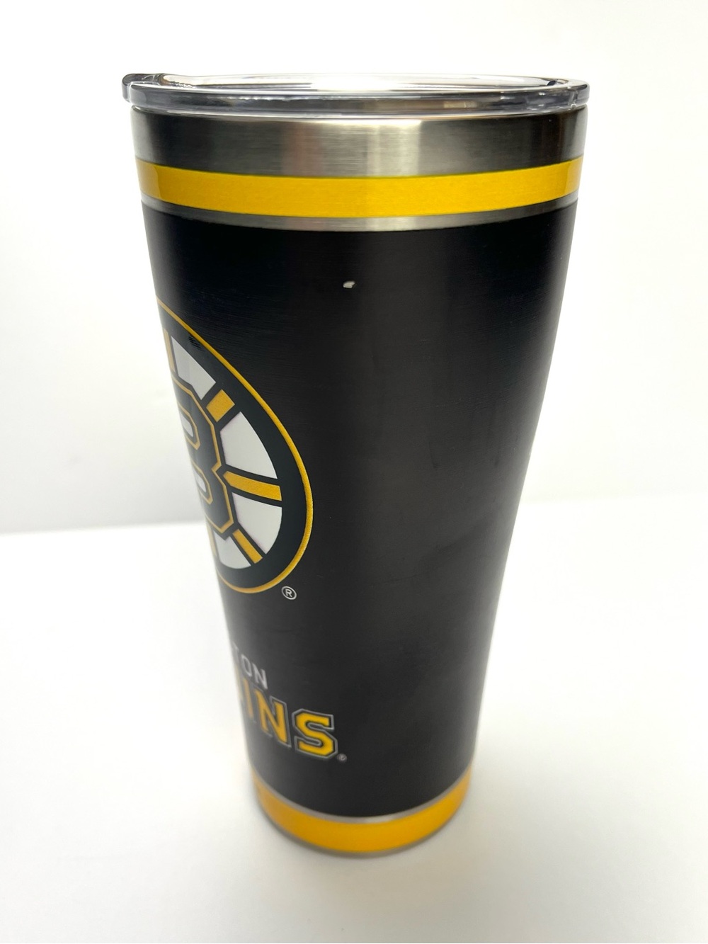 NHL Boston Bruins Stainless Steel Tumbler 30 ounces Tervis Blackout Peeled paint